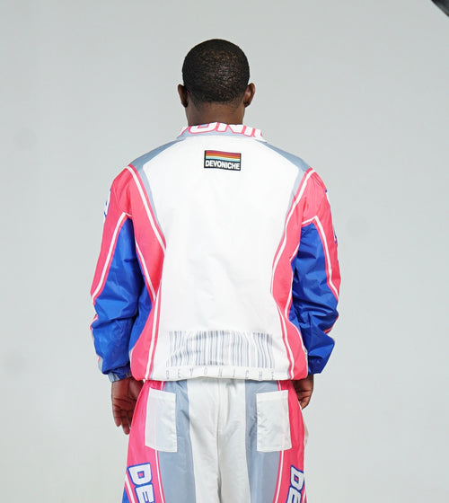 Devoniche Studio "90s Vintage Windbreaker Jacket (COOL PINK)"