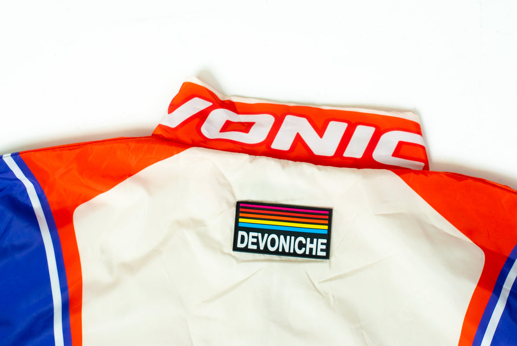 Devoniche Studio "90s Vintage Windbreaker Jacket (Cream)"