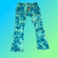 Devoniche’s “Azure” Vintage Wash Stacked Flare Jeans