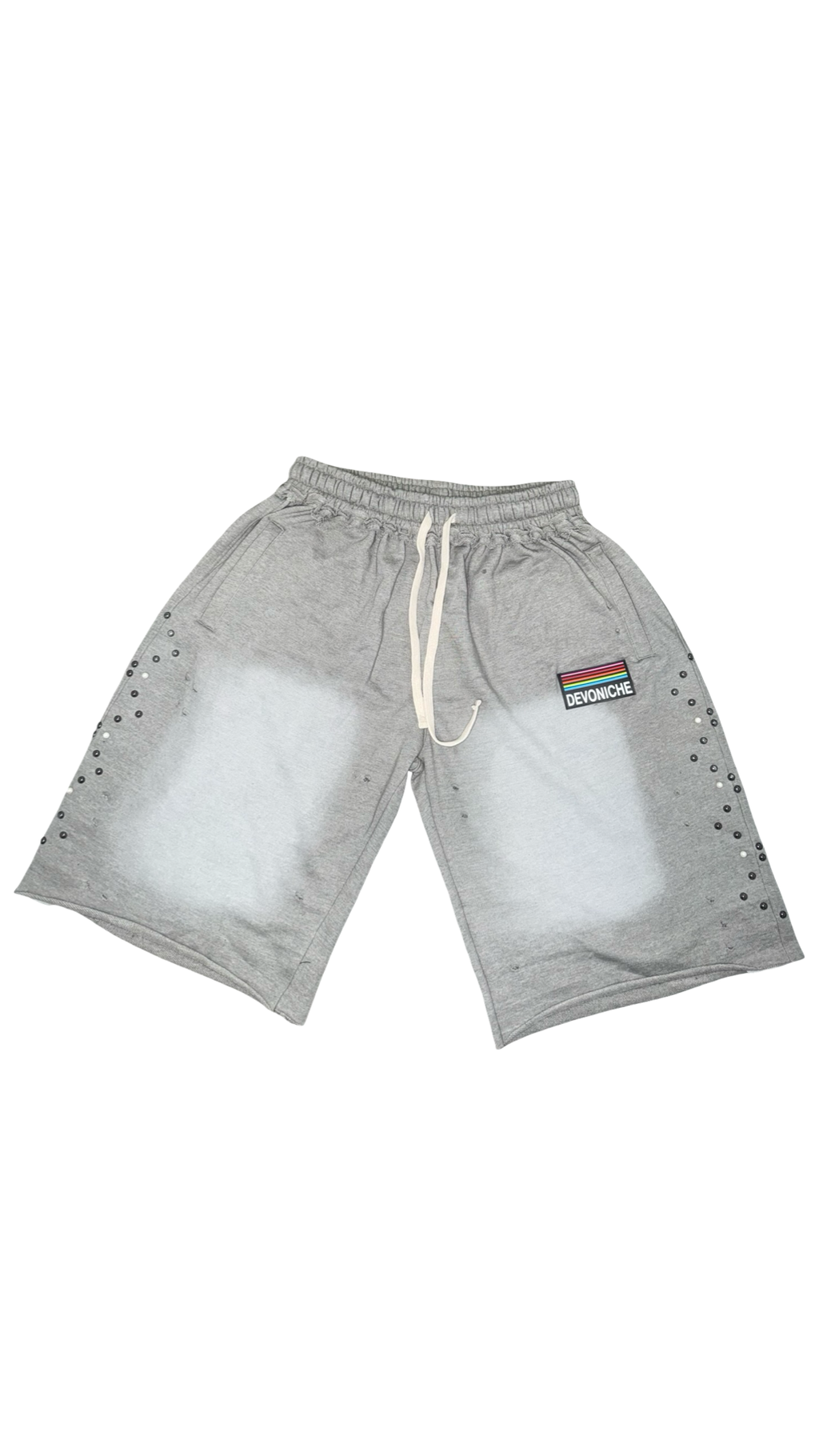 Devoniche “Raw Pearls” Shorts(Gray)