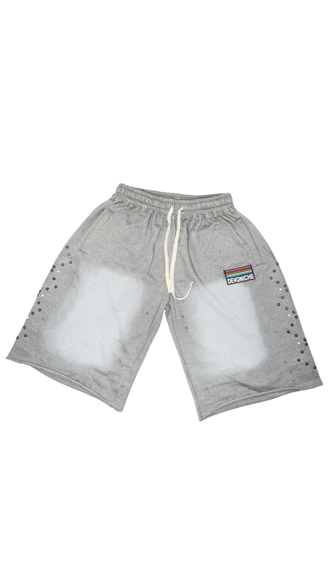 Devoniche “Raw Pearls” Shorts(Gray)