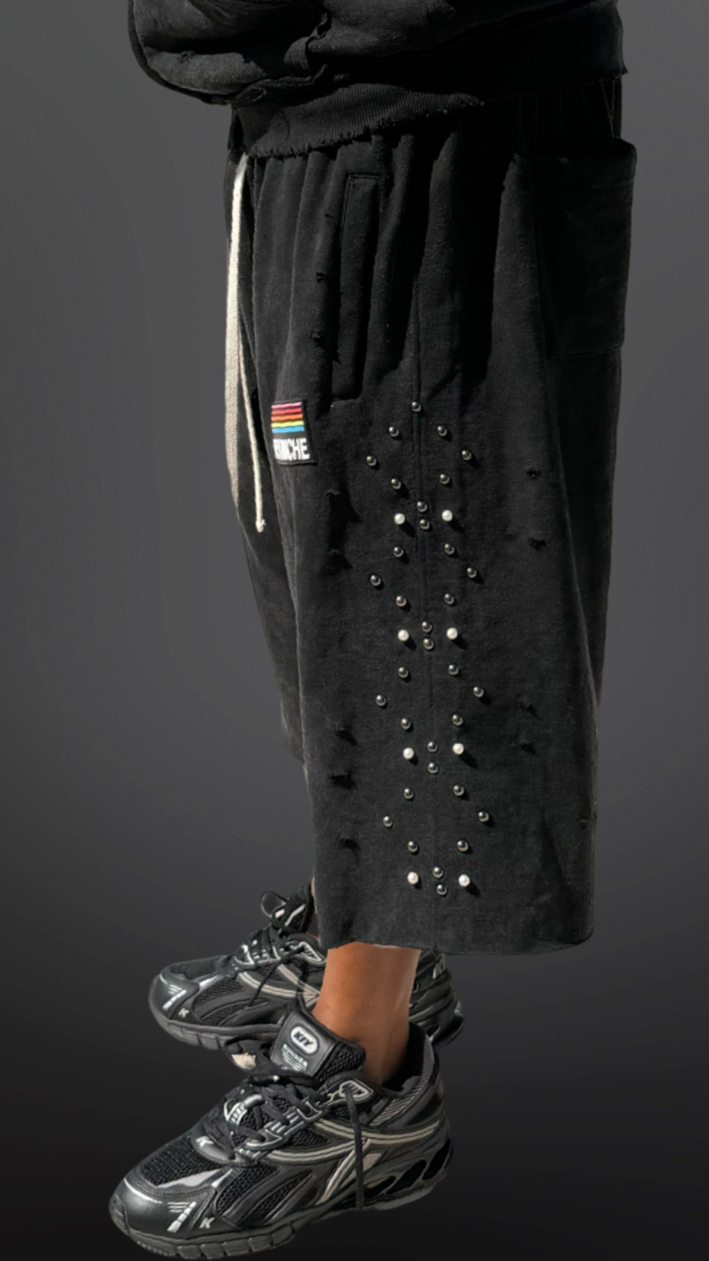 Devoniche “Raw Pearls” Shorts(Black)