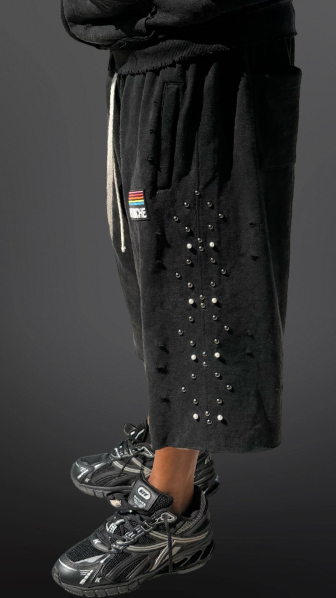 Devoniche “Raw Pearls” Shorts(Black)