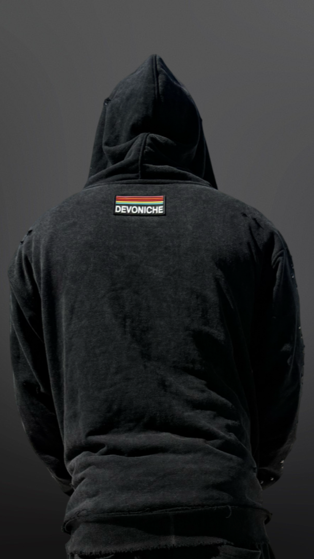 Devoniche “Raw Pearls” Hoodie (Black)