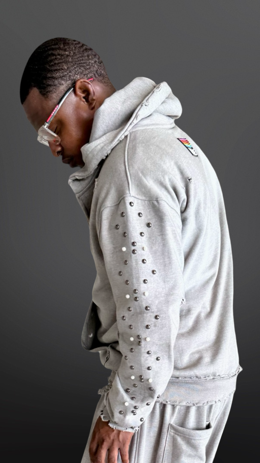 Devoniche “Raw Pearls” Hoodie (Gray)