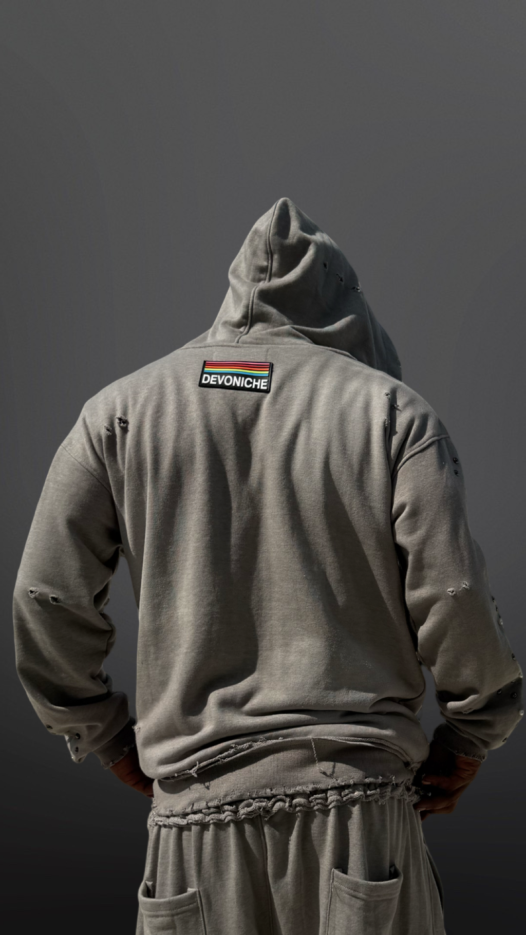 Devoniche “Raw Pearls” Hoodie (Gray)