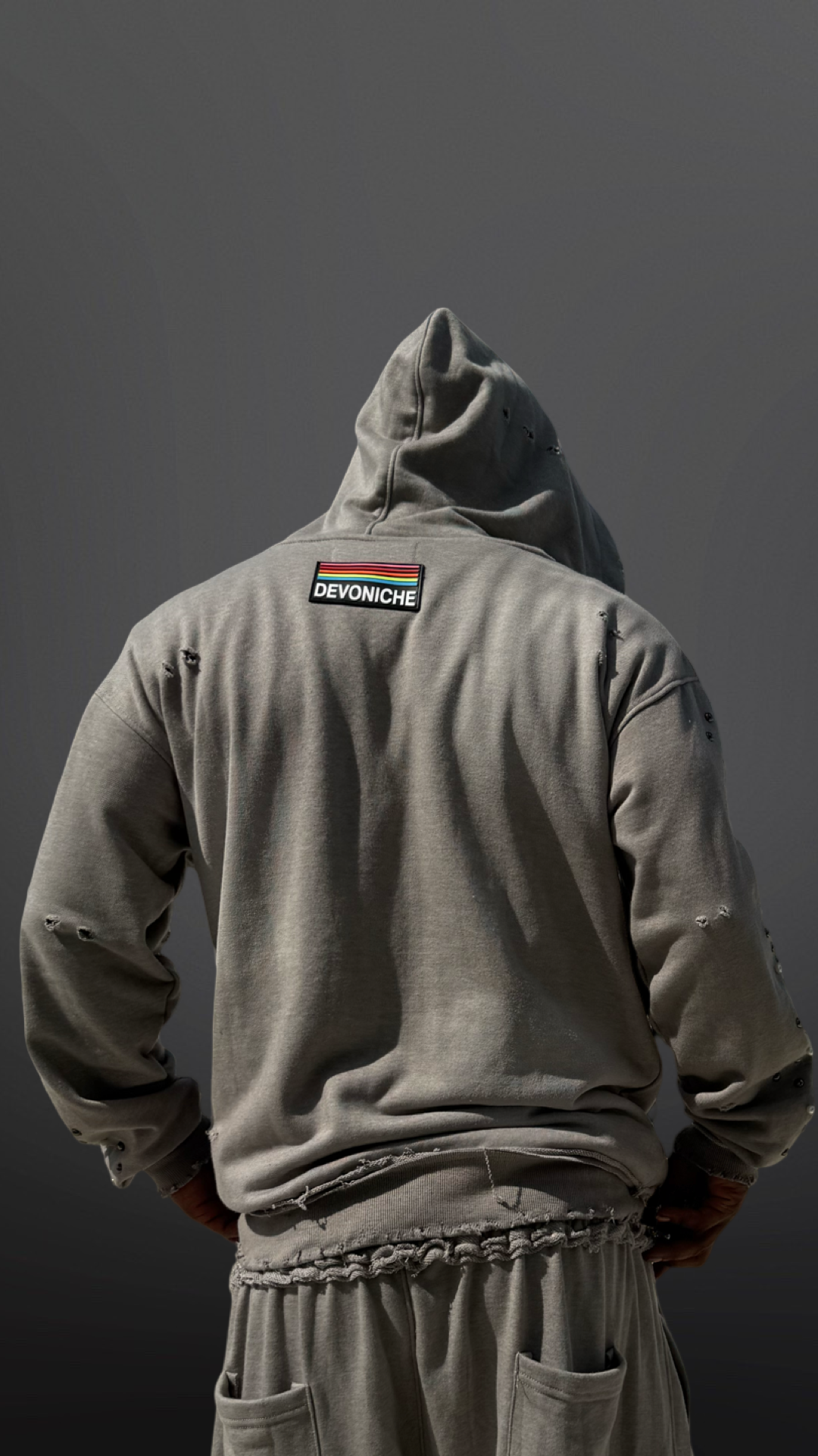 Devoniche “Raw Pearls” Hoodie (Gray)