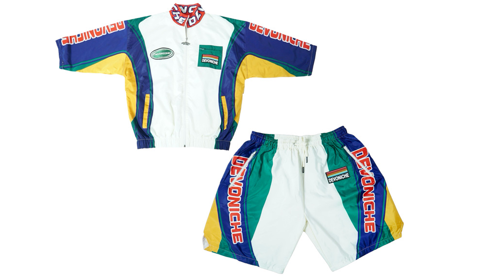 DEVONICHE’S “White Maze”WINDBREAKER SET