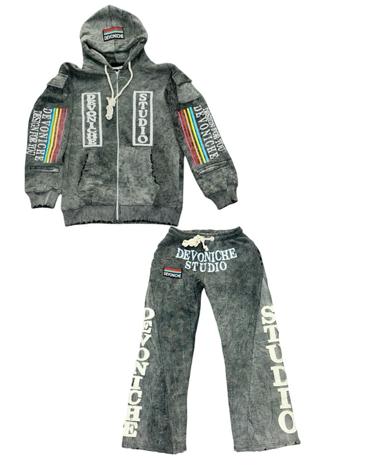 DEVONICHE STUDIO “GRAY SKIES” JOGGERS